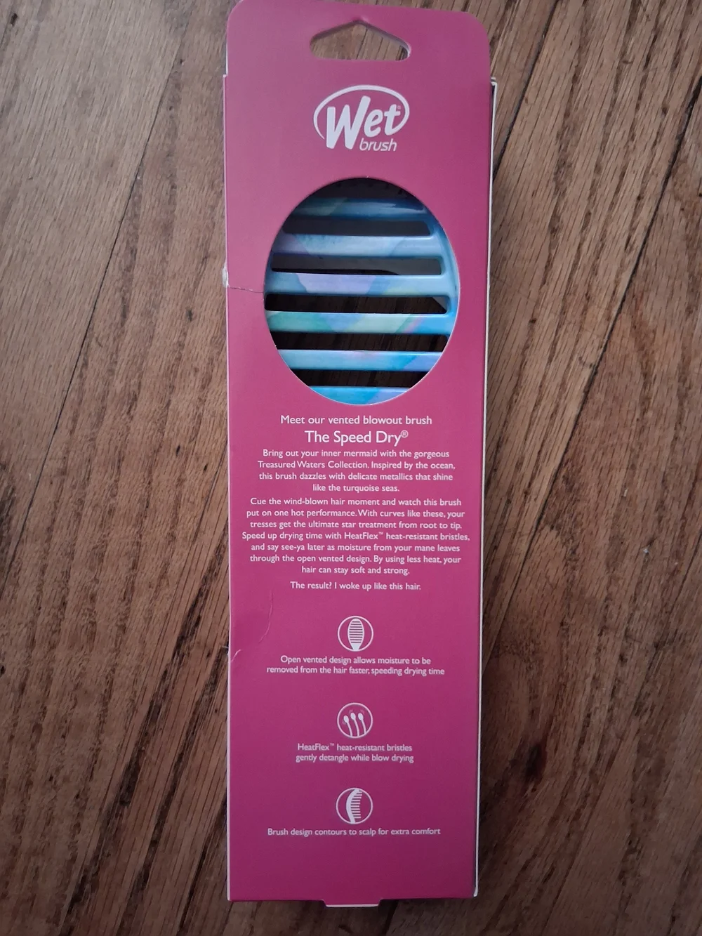 Wet Brush Treasured Waters Speed Dry Vent Brush - Pink/Blue